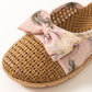 Vintage Floral Rattan Lightweight Slippers - image 9