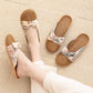 Vintage Floral Rattan Lightweight Slippers - image 2