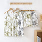 Peony Cotton Gauze Sleeveless Pajama Set - image 0