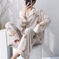 Artistic Style Floral Pajama Set - image 2