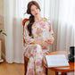 Oriental Pink Floral Pajama Set - image 2