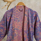 Jungle Leaf Short Sleeve Cotton Robe - image 1