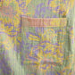 Artistic Floral Short Sleeve Cotton Robe - image 7