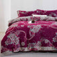 Luxury Peony Cotton Gauze Bedding Set(4PCS) - image 1