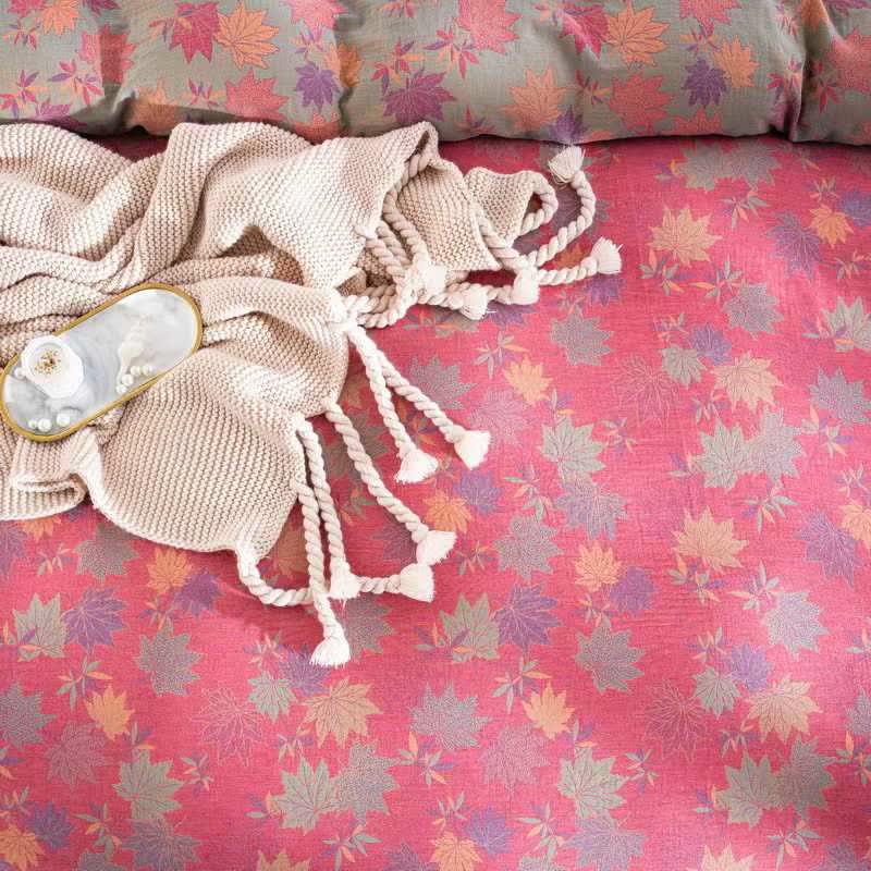 Rustic Maple Leaf Cotton Bedding Set(4PCS) - image 5