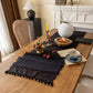 Rose Jacquard Lace Tassel Table Runner - image 10