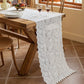 Rose Jacquard Lace Tassel Table Runner - image 3