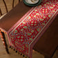 Ownkoti Vintage Branch Jacquard Tassel Table Runner - image 2
