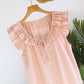 Cotton Gauze Solid Flutter Sleeve Nightdress - image 6