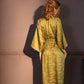 Subtle Vintage Pattern 3/4 Sleeve Robe - image 5