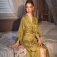 Subtle Vintage Pattern 3/4 Sleeve Robe - image 4