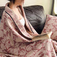 Floral & Leaf Cotton Gauze Quilt Blanket - image 3