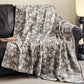 Pastoral Floral Cotton Gauze Quilt Blanket - image 3