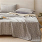 Leafy Stripe Cotton Gauze Quilt Blanket - image 5