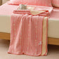 Leafy Stripe Cotton Gauze Quilt Blanket - image 1