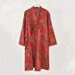 Pastoral Floral Jacquard Kimono Cotton Robe - image 3