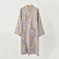 Pastoral Floral Jacquard Kimono Cotton Robe - image 14