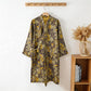 Pastoral Floral Jacquard Kimono Cotton Robe - image 20