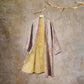 Pastoral Floral Jacquard Kimono Cotton Robe - Purple - XXL - image 12