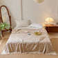 Chic Jacquard Waffle Weave Quilt Blanket - Coffee - Queen - image 6