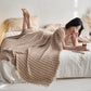 4-Layer Cotton Striped Muslin Throw - image 0