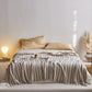 4-Layer Cotton Striped Muslin Throw - Blue - 59"W x 79"L - image 26