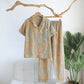 Branch & Floral Pure Cotton Pajama Set - Green - XL - image 16