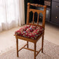 Vintage Botanical Bird Print Chair Pad - Red - 16"W x 16"L - image 7
