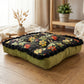 Vintage Floral Seat Cushion with Pom-Pom Trim - image 7
