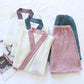 Japanese-Style Cotton Gauze Short Sleeve Pajama Set - image 1