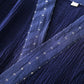 Navy Cotton Gauze Kimono Pajama Set - image 10
