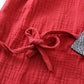 Classic Cotton Gauze Robe with Decorative Trim - image 6