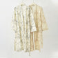 Pastoral Floral Cotton Linen Kimono Robe - image 1