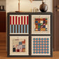 Artistic Abstract Pattern Foldable Fabric Storage Basket - image 1
