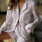 Cotton Leopard Print Ruffle Pajama Set - image 4
