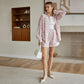 Abstract Art Style Cotton Pajama Set - image 2