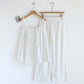 Cotton Jacquard Camisole Pajama Set - White - XL - image 14