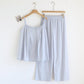 Cotton Jacquard Camisole Pajama Set - Blue - XL - image 1