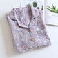 Vintage-Inspired Rose Jacquard Cotton Pajama Set - image 17