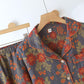 Vintage-Inspired Floral Cotton Gauze Pajamas - image 3