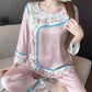 Retro Hanfu-Inspired Floral Pajama Set - image 8