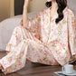 Rustic Pink Floral & Leaf Pajama Set - image 2