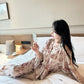 Vintage-Inspired Botanical Print Pajama Set - image 1