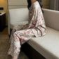 Vintage-Inspired Botanical Print Pajama Set - image 6