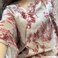 Vintage-Inspired Botanical Print Pajama Set - image 9