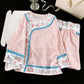 Retro Hanfu-Inspired Floral Pajama Set - Pink - XL - image 2