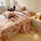 Floral Leaf Cotton Double Gauze Bedspread - image 0