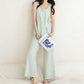 Solid Color Cotton Tank & Pants Sleepwear - image 9