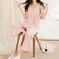 Solid Color Cotton Tank & Pants Sleepwear - image 3