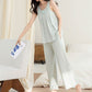 Solid Color Cotton Tank & Pants Sleepwear - image 10